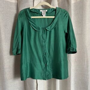 Vintage Chloe Green Blouse